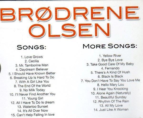 2 CD Box Brodrene Olsen Brothers Songs und More Songs Eurovison ESC Dänemark